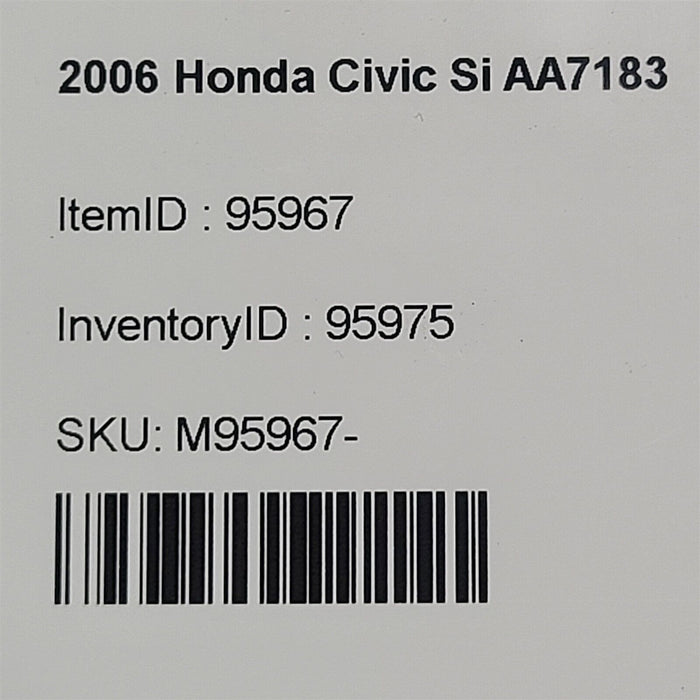 06-11 Honda Civic Si Coupe Cluster Dash Bezel Speedometer Bezel AA7183