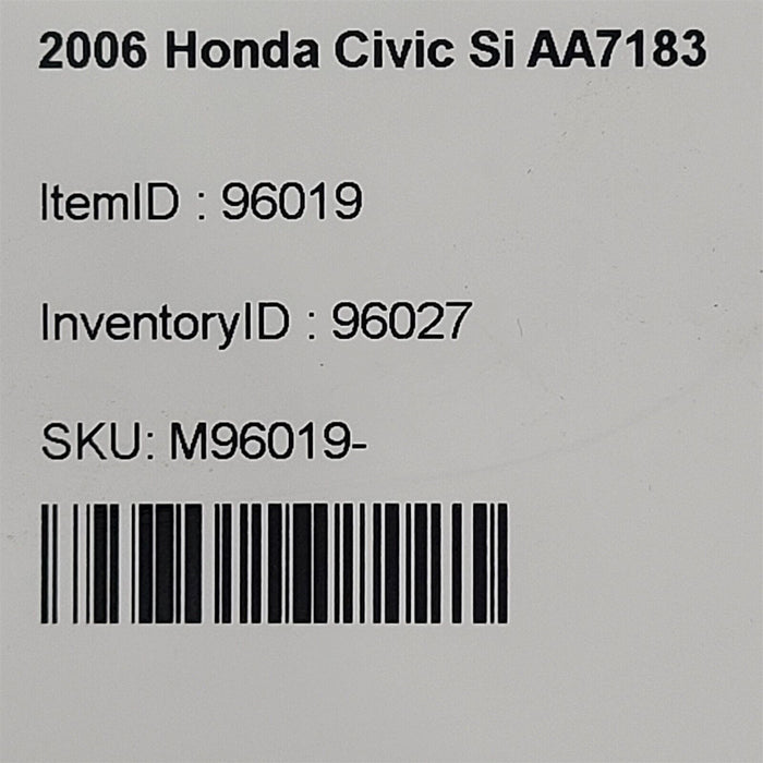 06-11 Honda Civic Si Coupe Nuts Bolts Exterior Oem Hardware AA7183