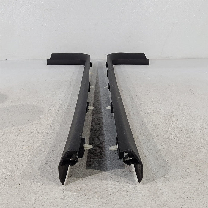 09-15 Cadillac Cts-V Coupe Ebony Door Sill Trim Plate Kick Panel Set Aa7243