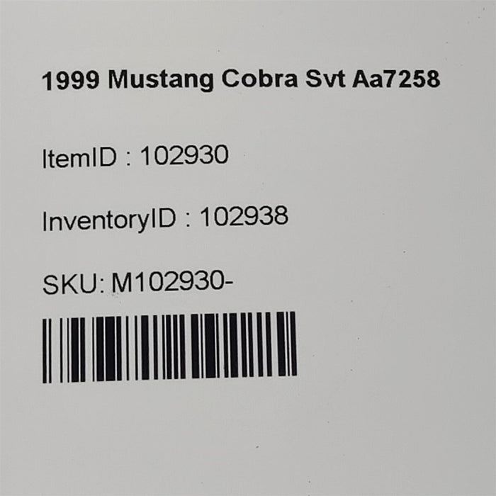 99-01 Mustang Cobra Svt Fog Light Bezel Set Lh Rh Aa7258