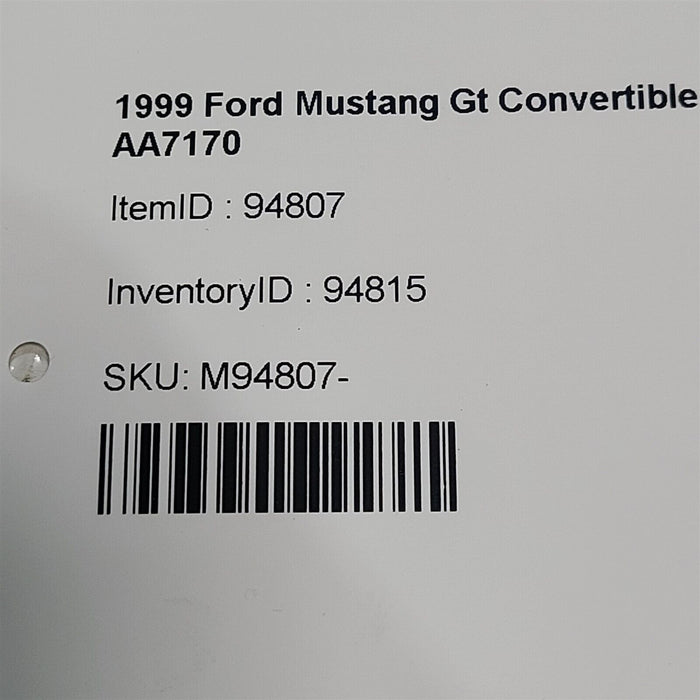 99-04 Mustang Gt 5 Spoke 17X8 Polished Aluminum Wheel Oem Aa7170