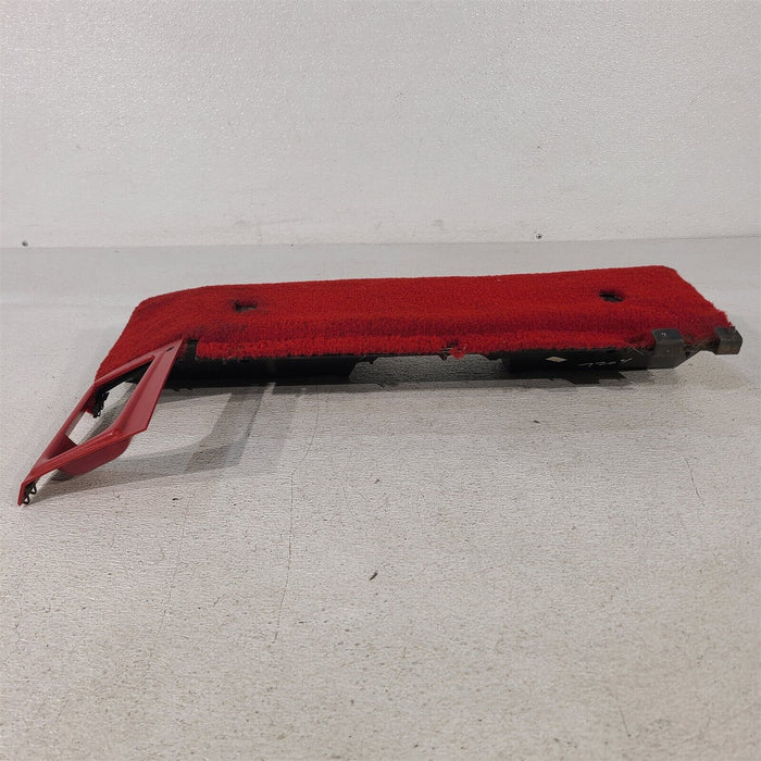 84-89 Corvette C4 Driver Under Dash Carpeted Bolster Panel Hush Red AA7204