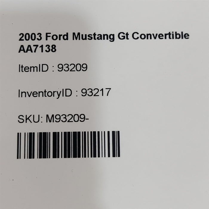 99-04 Mustang Gt Power Steering Cooler 4.6L Sohc Aa7138