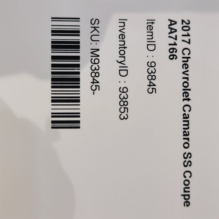 2017 Camaro Ss Radio Receiver Control Module Aa7166