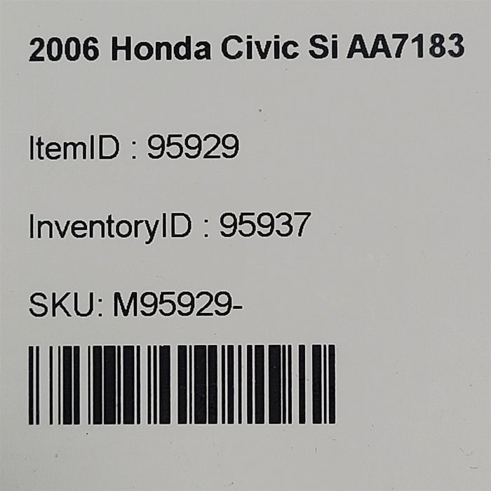 06-11 Honda Civic Si Coupe Steering Column Trim Cover Bezel AA7183