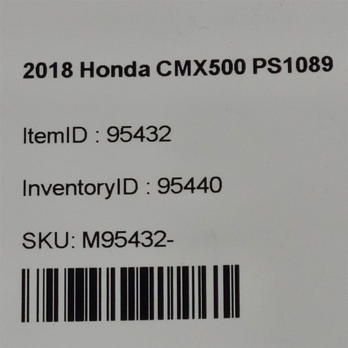 2018 Honda CMX500 Foot Rest Peg Right Rear Passenger PS1089