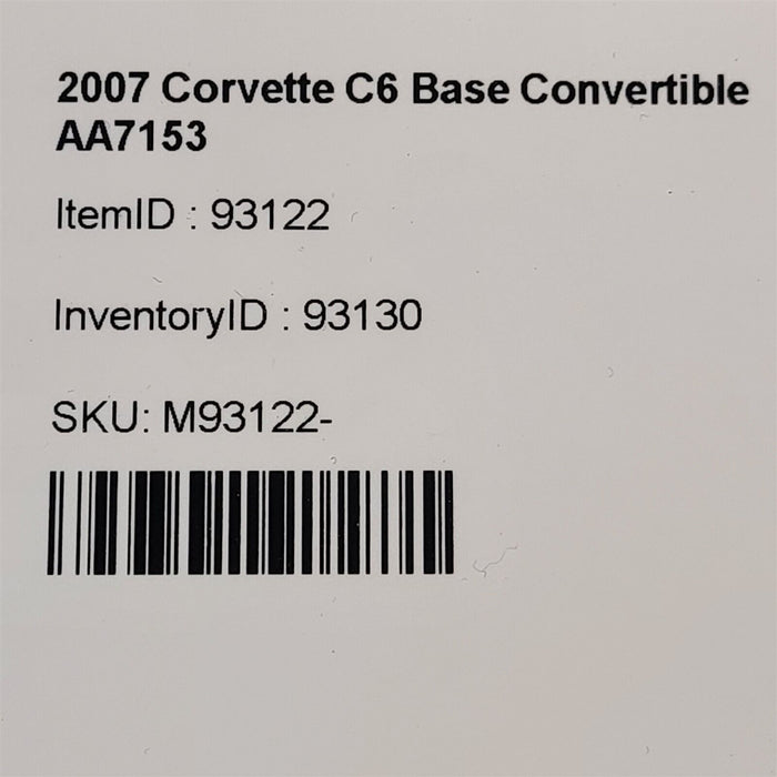 05-07 Corvette C6 Front Wheel 19X10 Polished 5 Spoke Oem Aa7153