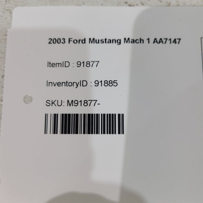 03-04 Mustang Mach 1 Hood Shaker Seal Ring Bezel 3R33-16F084-Ab Aa7147