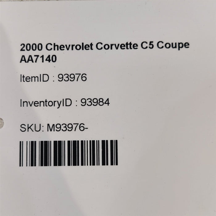 99-04 Corvette C5 Fuel Line Supply Chrome Braided Oem Aa7140