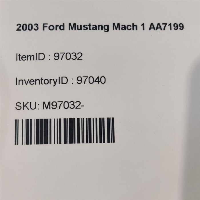 99-04 Mustang Mach 1 Cobra Coupe Sun Visor Oem Sunvisor Passenger Aa7199