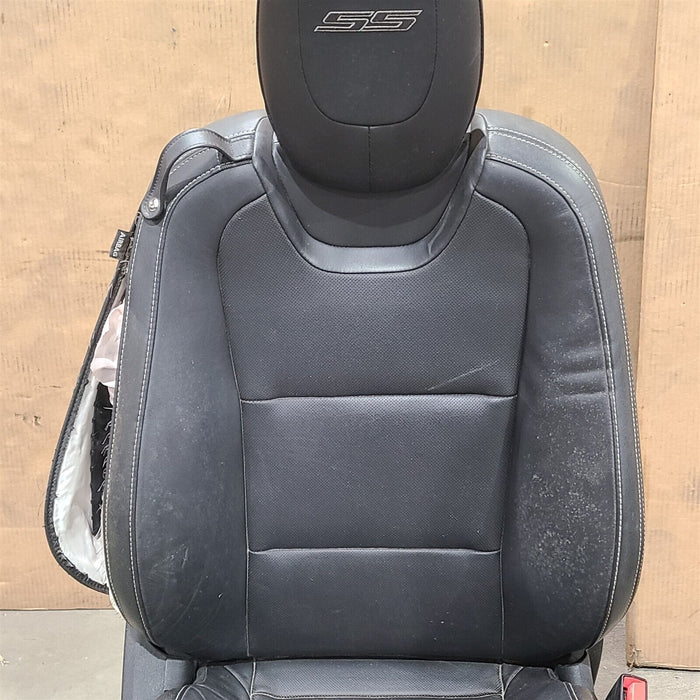 10-15 Camaro Ss Coupe Seats Front & Rear Set Black Leather Note Aa7240