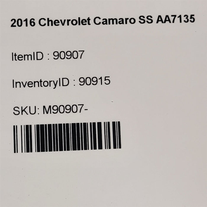 16-18 Chevrolet Camaro SS Passenger Side view Mirror Blind Spot RH AA7135