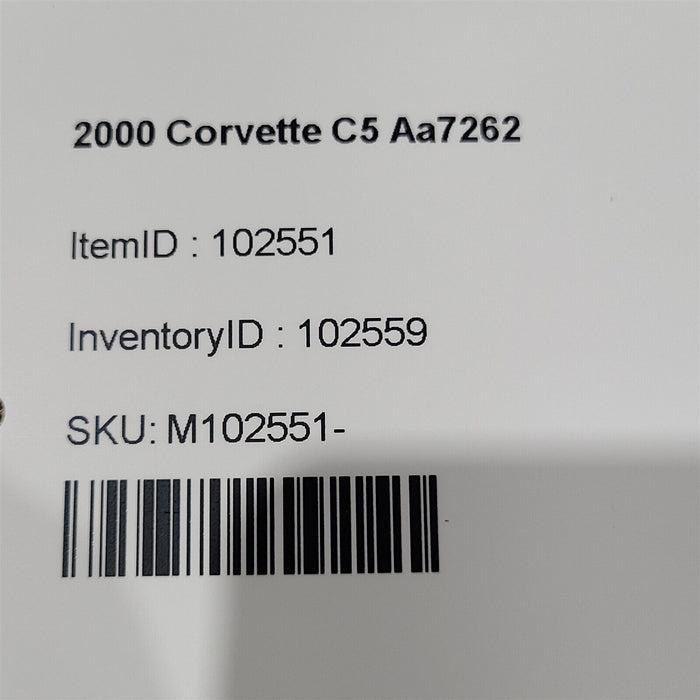 97-04 Corvette C5 Passenger Quarter Panel Convertible Rh Aa7262