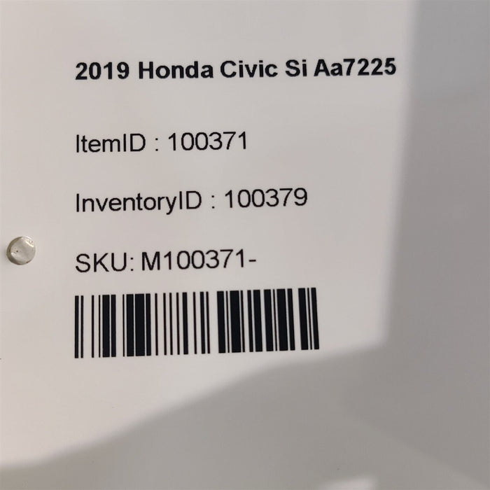 2019 Honda Civic Si Radio Oem Information Screen Display Note Aa7225 Damaged