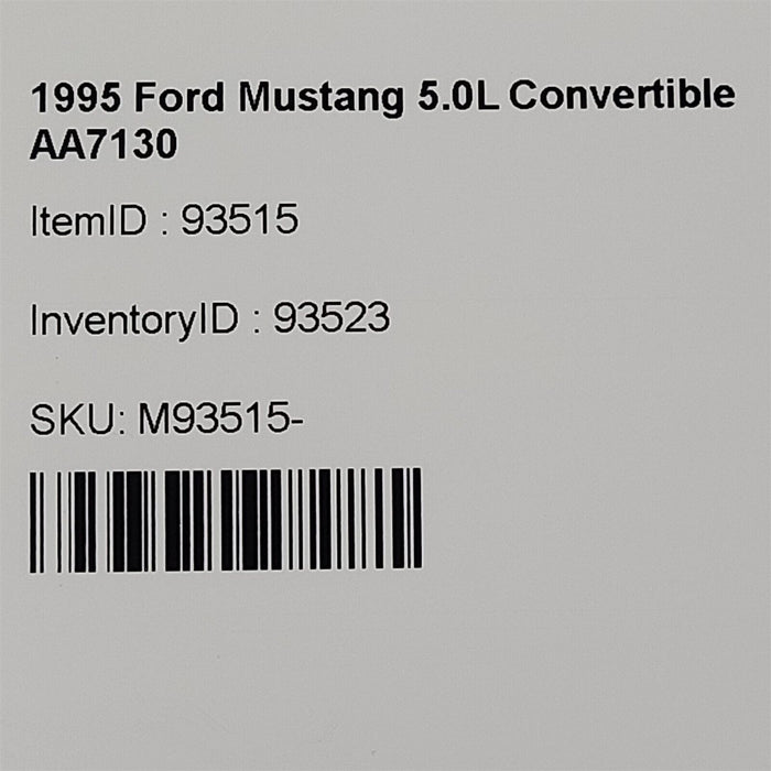 94-04 Mustang Convertible Rear Upper Speaker Grills Grilles Lh Rh Pair Aa7130