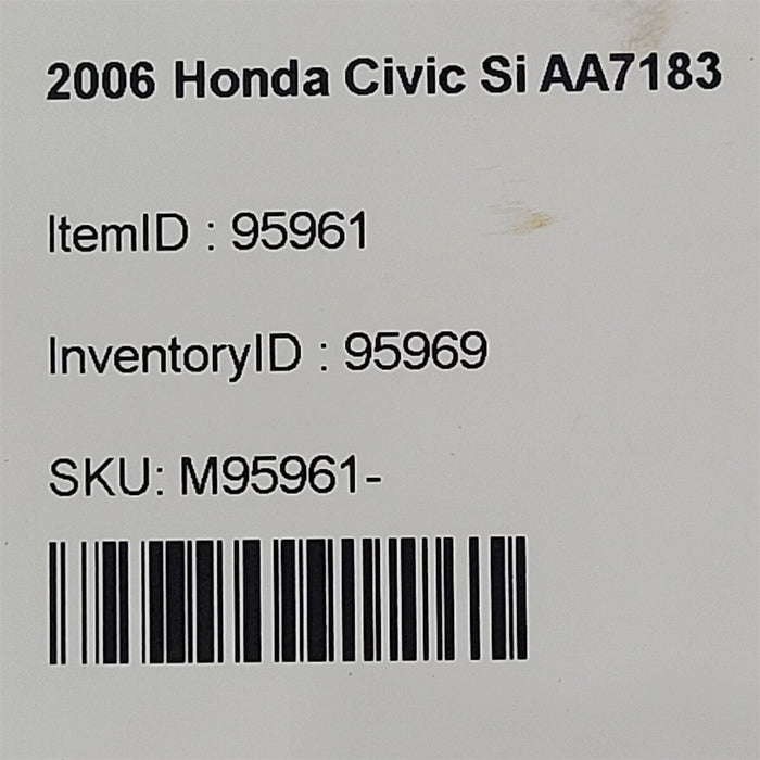 06-11 Honda Civic Si Coupe Steering ColumnAA7183