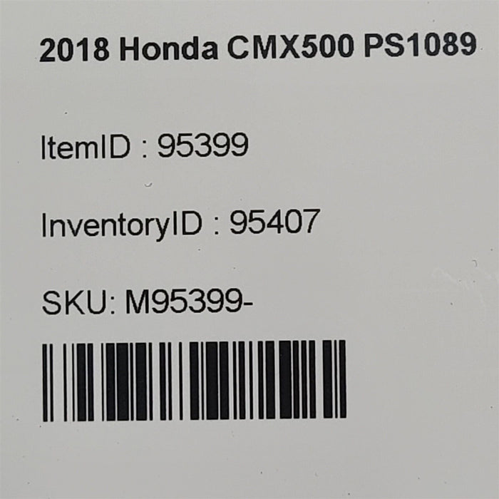 2018 Honda CMX500 Rear Swing Arm Pivot Bolt PS1089