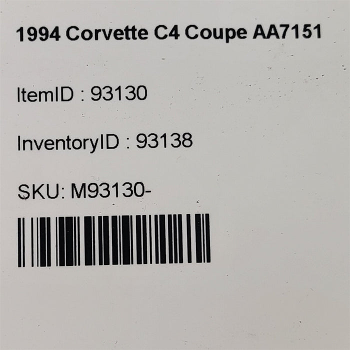 1994 Corvette C4 Bcm Body Control Module 16157364 Aa7151