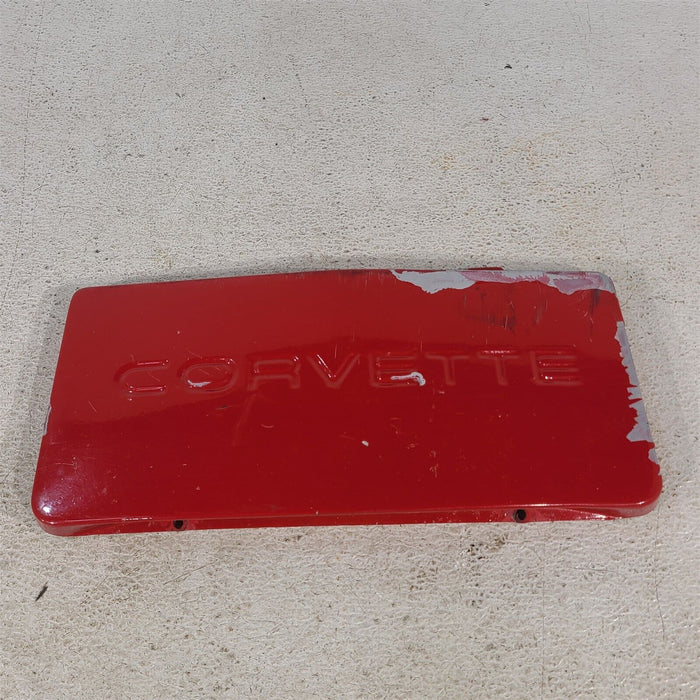 84-90 Corvette C4 Front Facia License Plate Filler Panel Cover Oem Aa7213