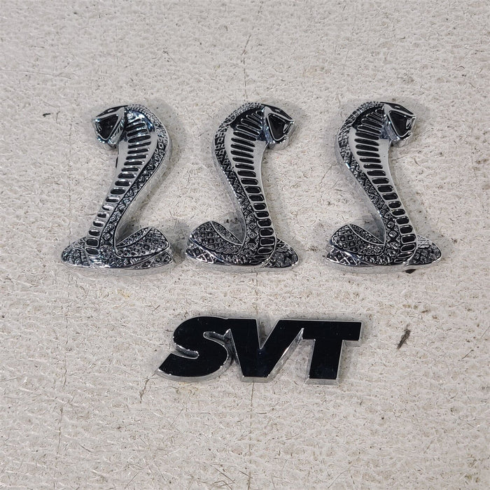 94-98 Mustang Gt Cobra Emblems Svt Badge Badges Aa7230