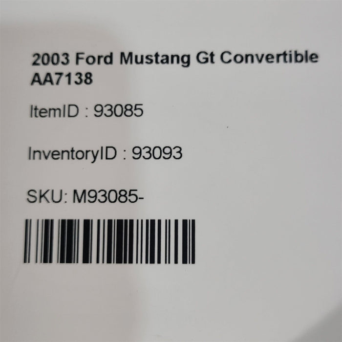 99-04 Mustang Engine Bay Strut Tower Brace 4.6L Sohc Aa7138