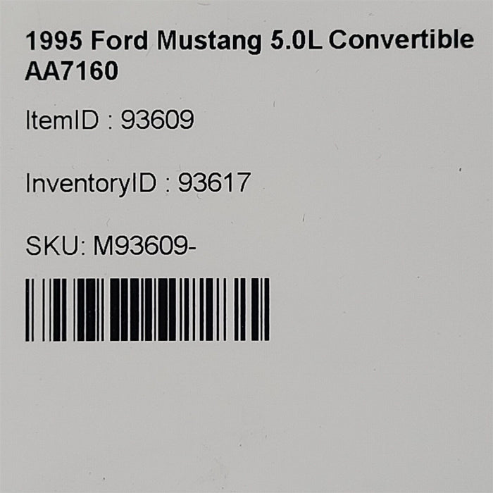 94-04 Mustang Convertible Soft Top Pump Motor Tested Working Aa7160