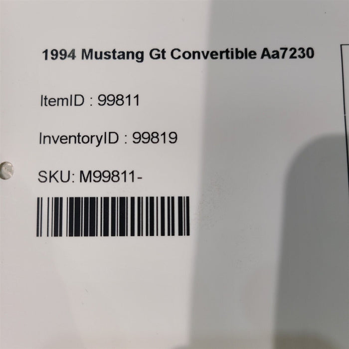 94-95 Mustang Gt Vacuum Log Tree 5.0L Aa7230