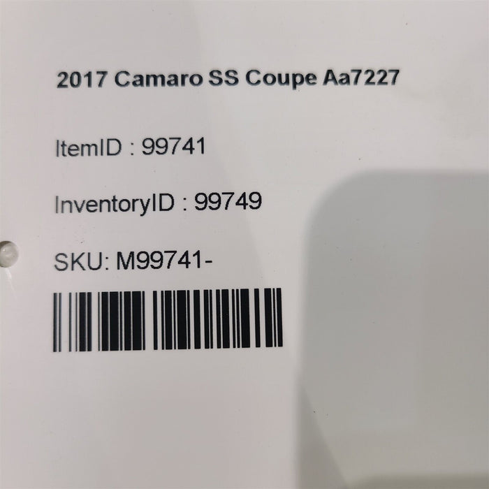 2017 Camaro SS Transmission Control Module 24283720 Aa7227