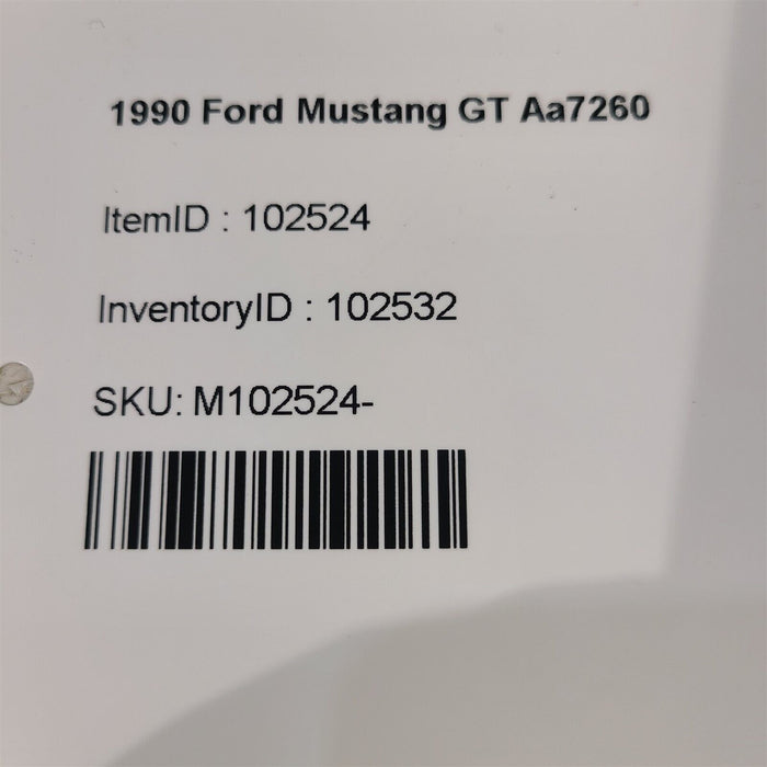 87-93 Mustang GT Driver Manual Seat Track Set W/ Hardware Lh Aa7260