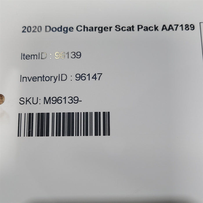 15-22 Dodge Charger Scat Pack Rear Sway Bar Stabilizer 6.4L Aa7189