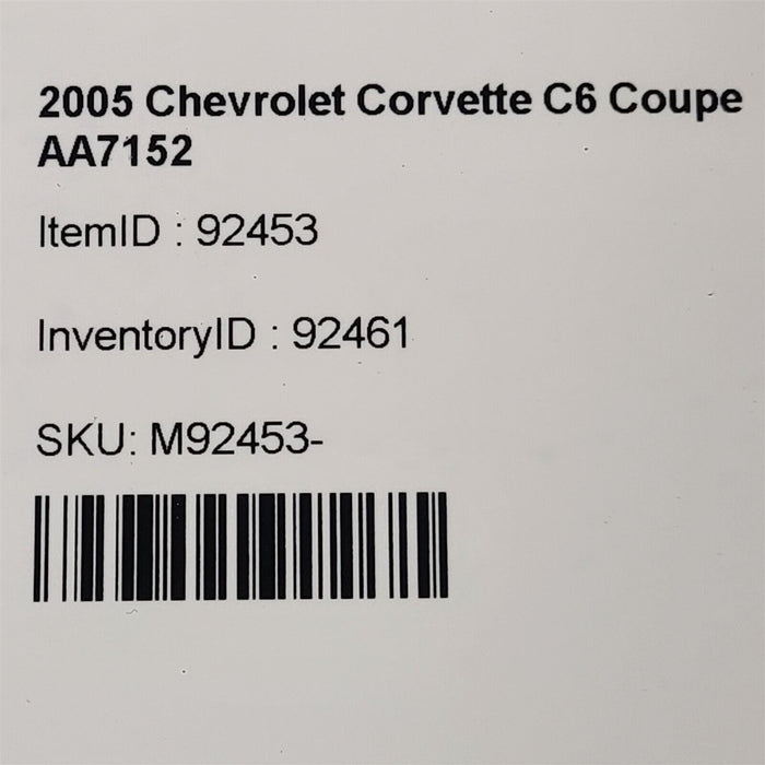05-09 Corvette C6 Coupe Bose Stereo Amplifier Audio Amp Aa7152