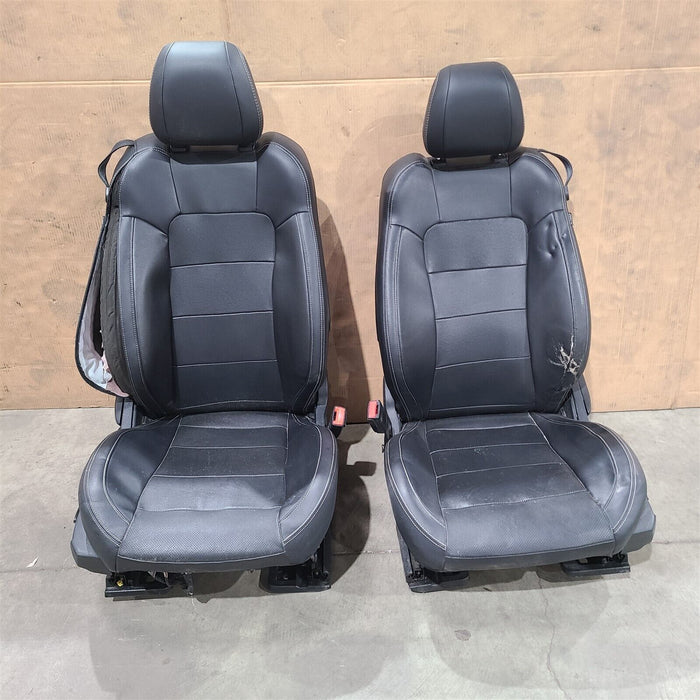 15-17 Mustang Gt Coupe Seat Set Seats Black Cloth Damaged See Notes Aa7232