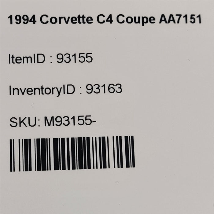 94-96 Corvette C4 Accelerator Throttle Cruise Control Cable Set Aa7151