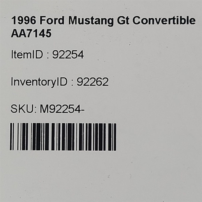 96-98 Mustang Gt Purge Flow Sensor F57E-14A606-Ba Aa7145