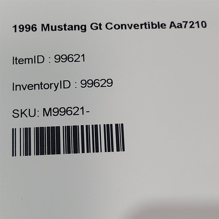 94-98 Mustang Gt Door Panels Left Right Set 1994-1998 Aa7210