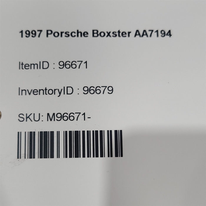 97-99 Porsche Boxster 986 Clutch Pressure Plate With Flywheel 2.5L Aa7194