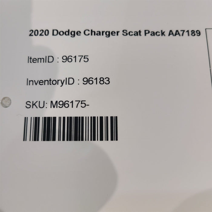 15-20 Dodge Charger Scat Pack Center Console Cup Drink Holder Tray Aa7189