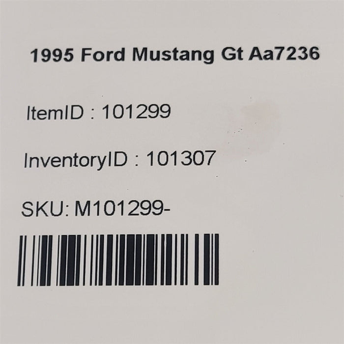 94-98 Ford Mustang Gt Fender Emblem Badge Aa7236