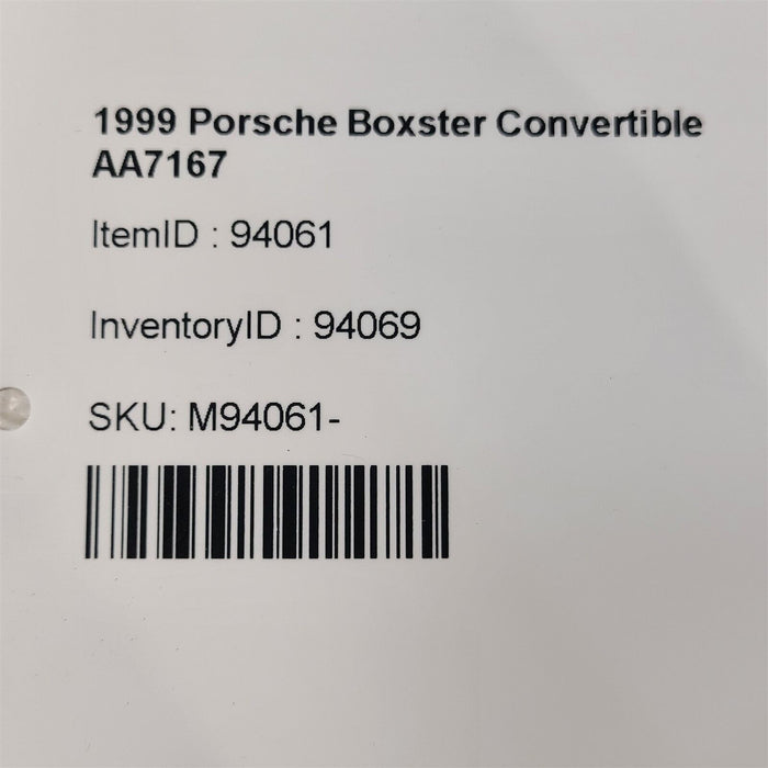 1999 Porsche Boxster 986 Air Cleaner Housing 2.5L Aa7167