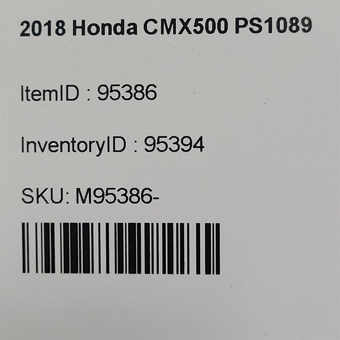 2018 Honda CMX500 Rear Brake Master Cylinder With Reservoir PS1089