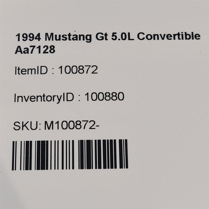 94-98 Mustang Gt Keyless Entry Anti-Theft Module AA7218