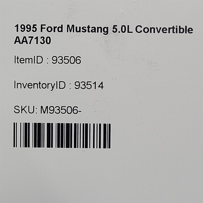 94-98 Mustang Gt Left Driver Dash Vent Aa7130