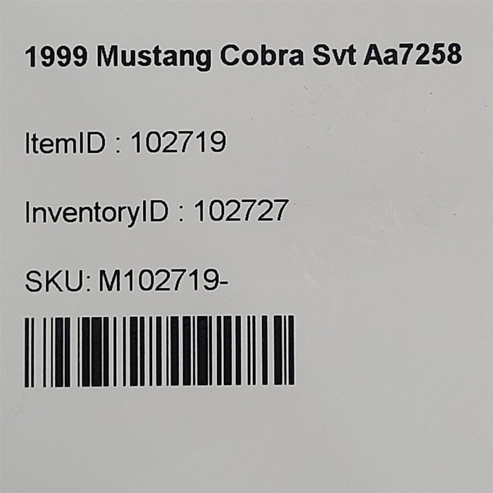 99 01 Mustang Cobra Rack & Pinion Steering Gear Aa7258