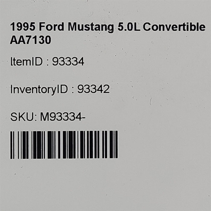 94-95 Mustang Gt 5.0L Finned Power Steering Cooler Oem Aa7130