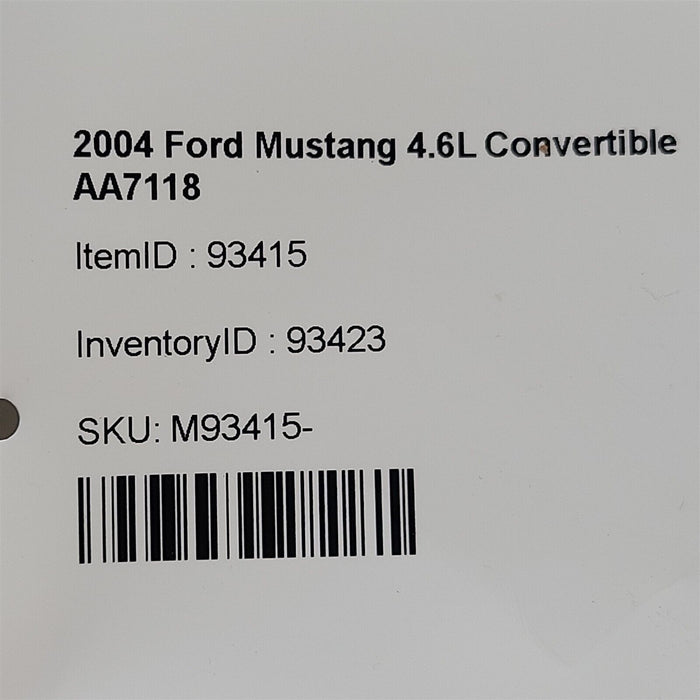 99-04 Mustang Gt Interior Kick Panels Aa7118