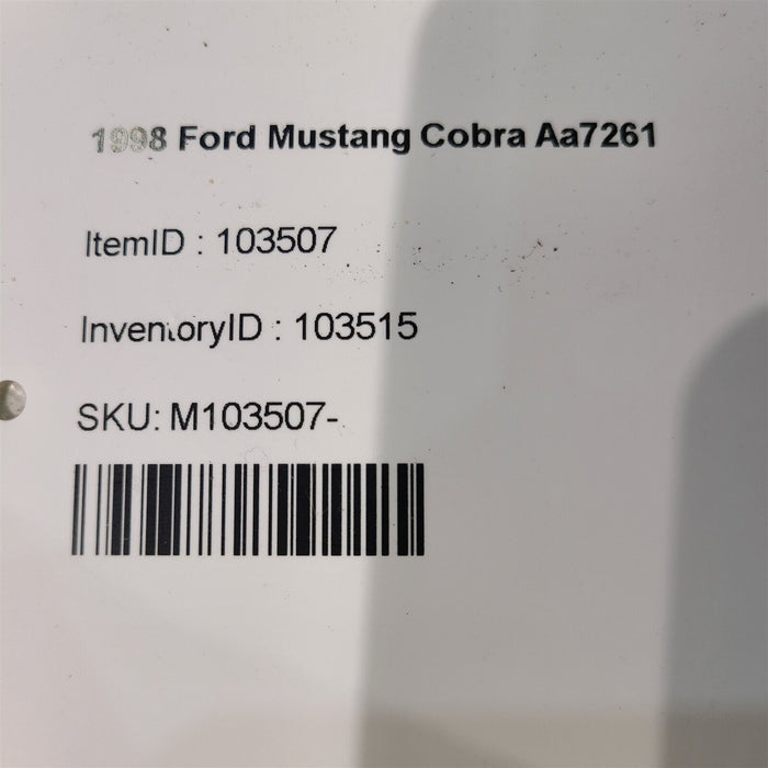 96-98 Ford Mustang Cobra Anti Theft Module Aa7261