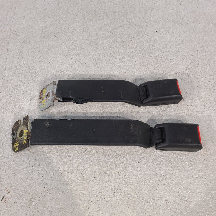 94-98 Mustang Rear Seat Belt Buckles Latches Pair AA7218