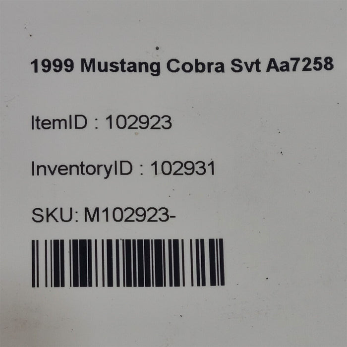 99-01 Mustang Cobra Anti Lock Abs Brake Control Module Pump Aa7258