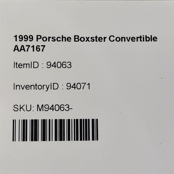97-04 Porsche Boxster 986 Spare Tire Wheel 17X3.5 17" Cover Aa7167