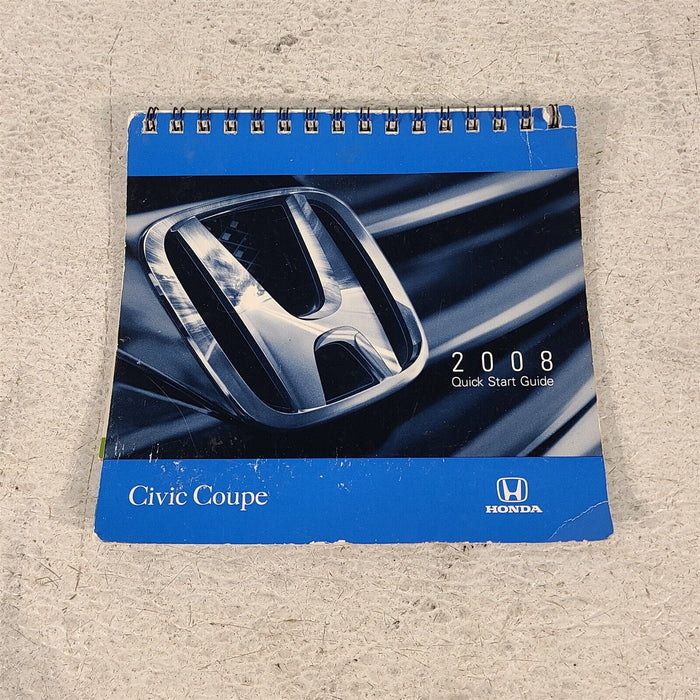 2008 Honda Civic SI Coupe Owners Manual Book Booklet Set Aa7264